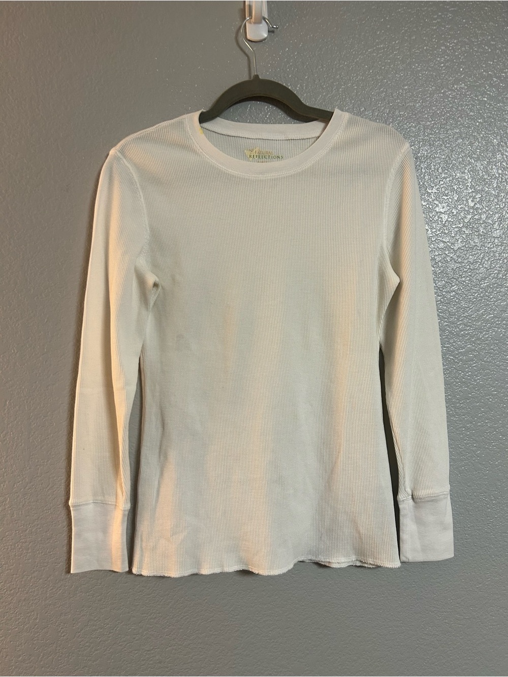 Women’s Natural Reflections White Thermal shirt size small